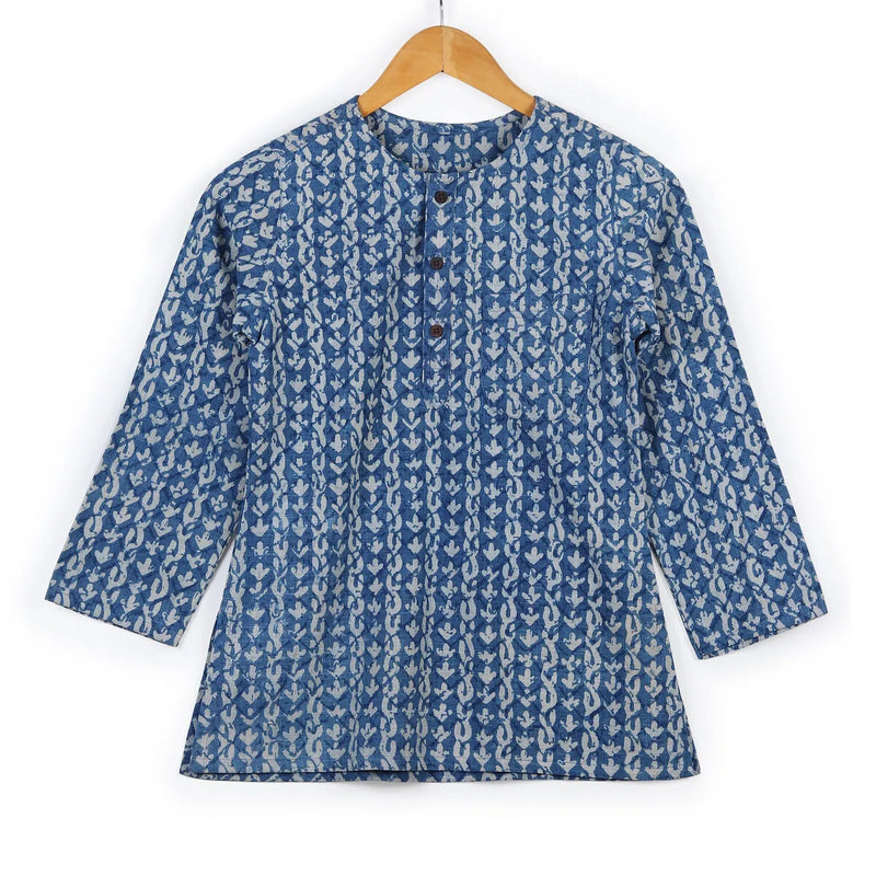 Indigo Stripe Boys Kurta