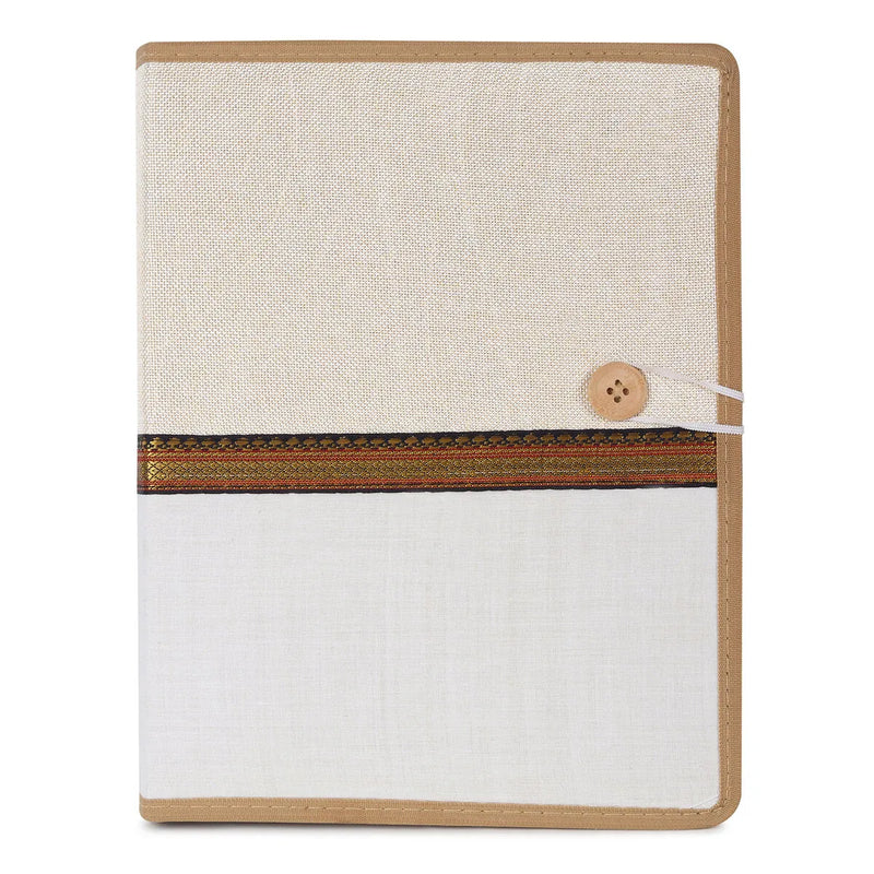 Jute File Folder Button Lock