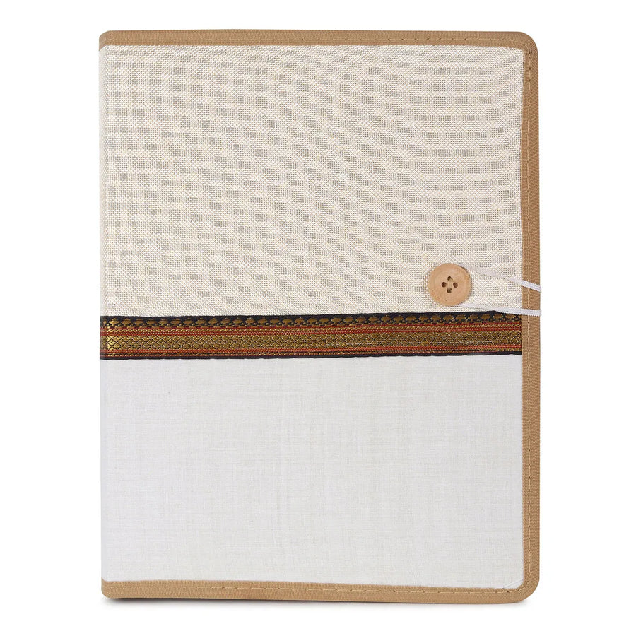 Jute File Folder Button Lock