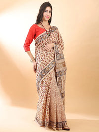 Kalamkari blockPrint cotton saree