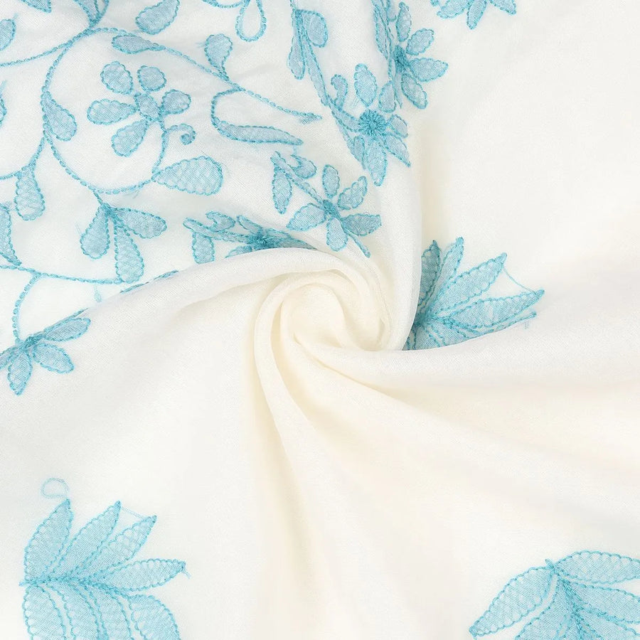 Leaf Chikankari Curtain