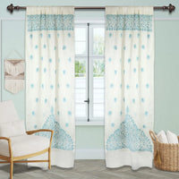 Leaf Chikankari Curtain
