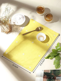 Lime Chikankari Table Mat