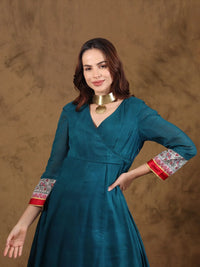 Madhubani Angrakha Style Flared Kurta
