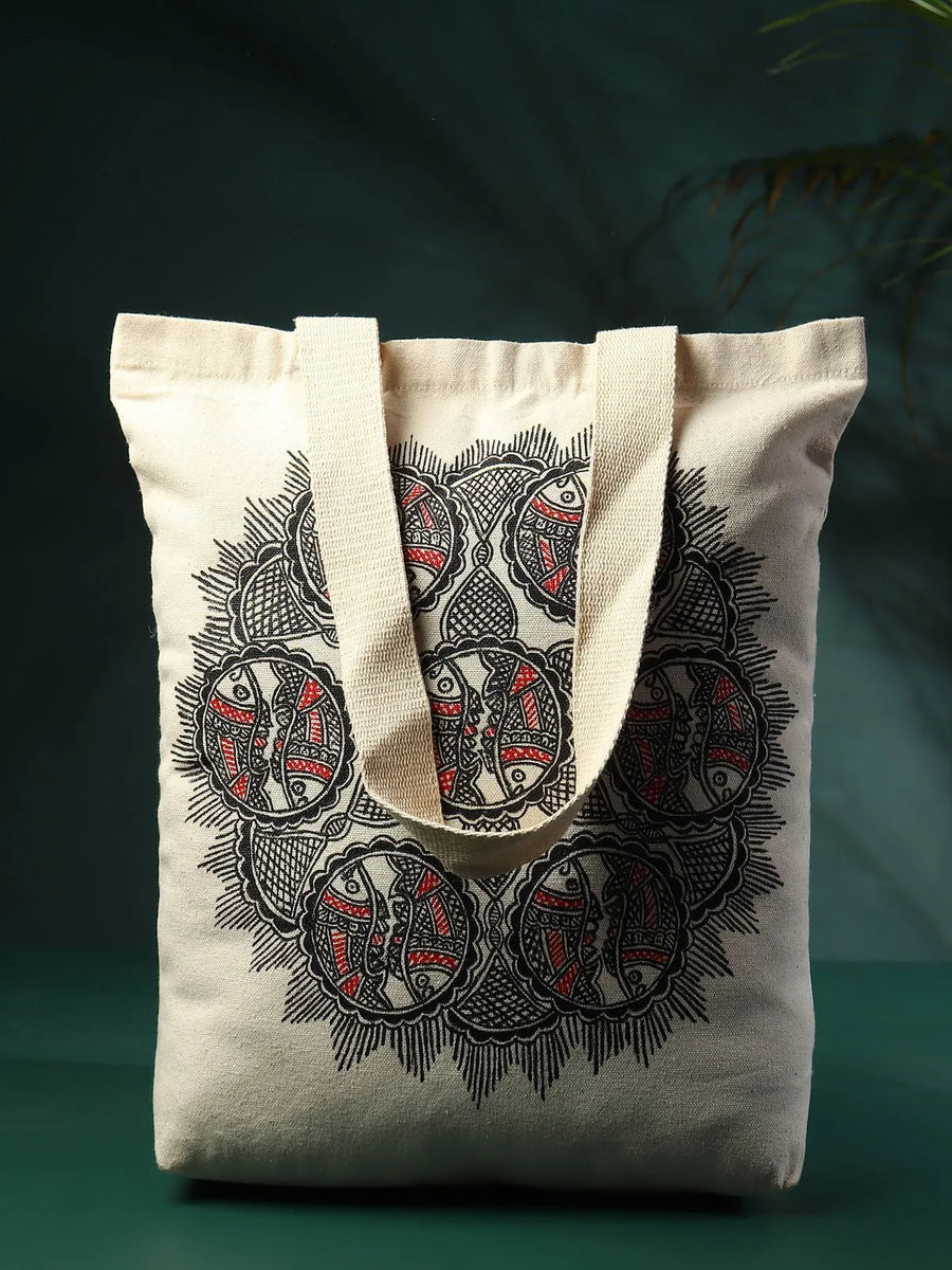 Madhubani Fish Jhola Bag