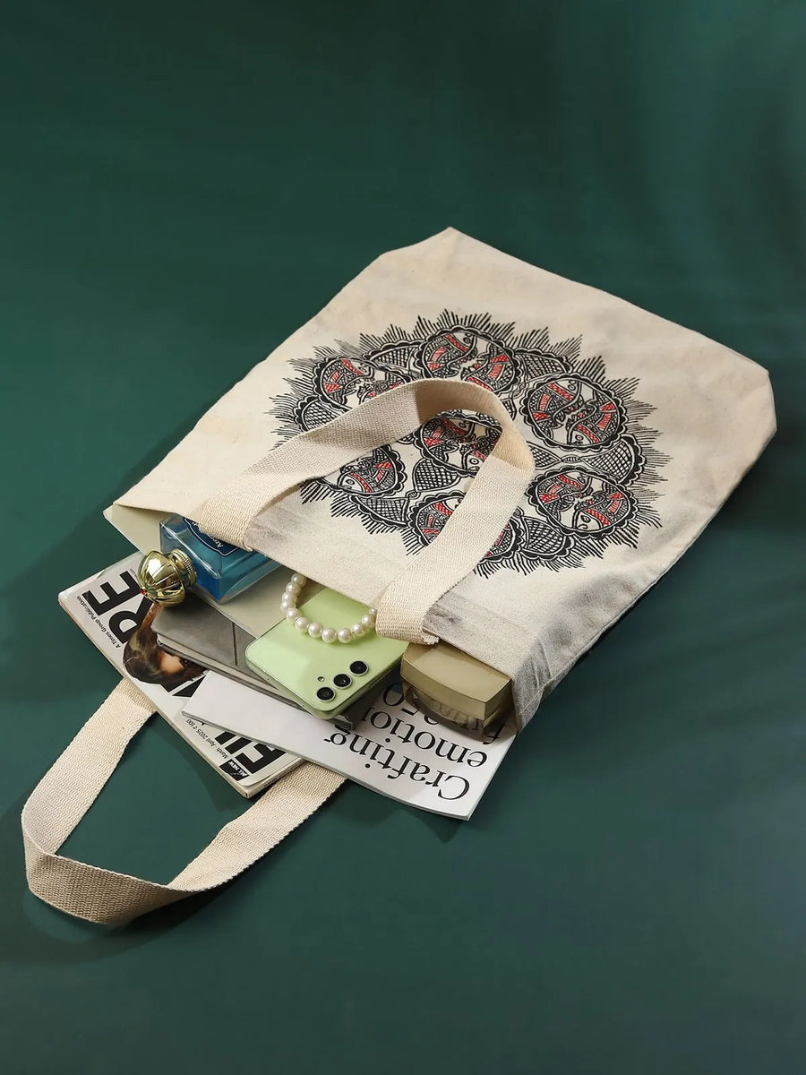 Madhubani Fish Jhola Bag