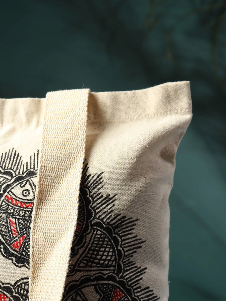 Madhubani Fish Jhola Bag