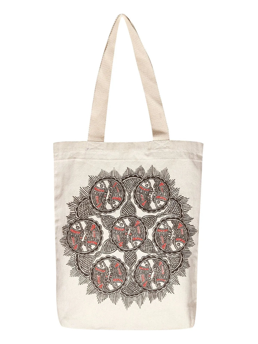 Madhubani Fish Jhola Bag