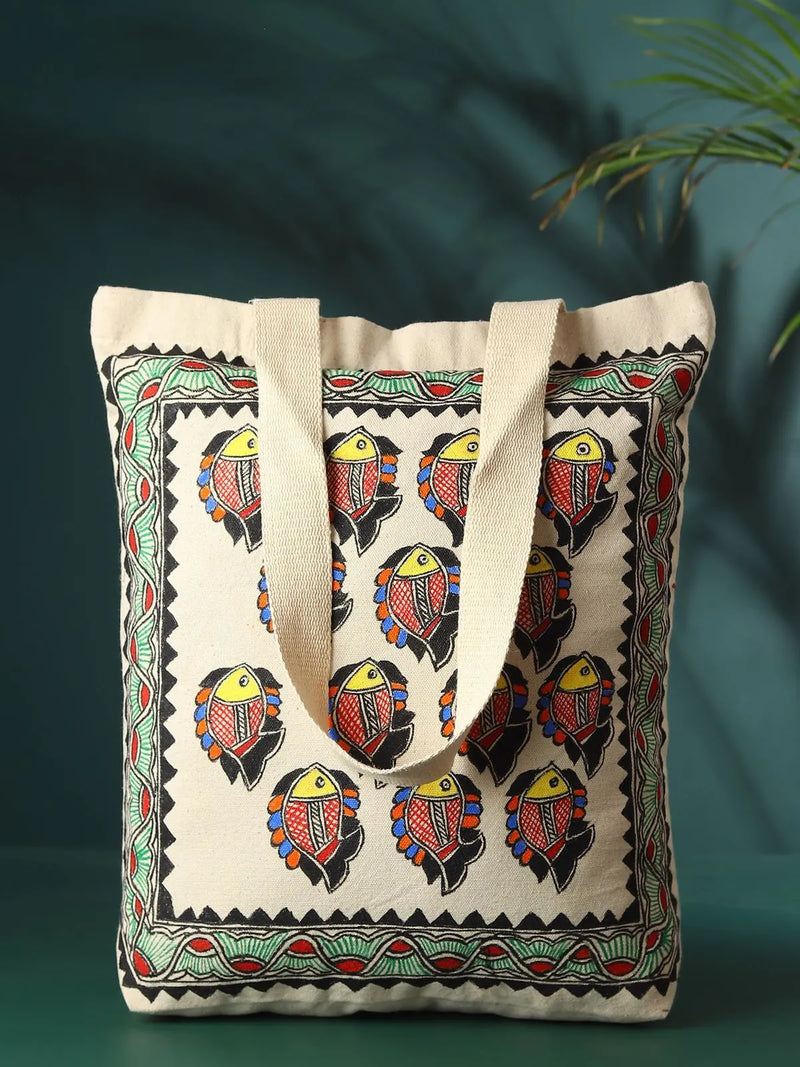 Madhubani Fish Jhola Bag