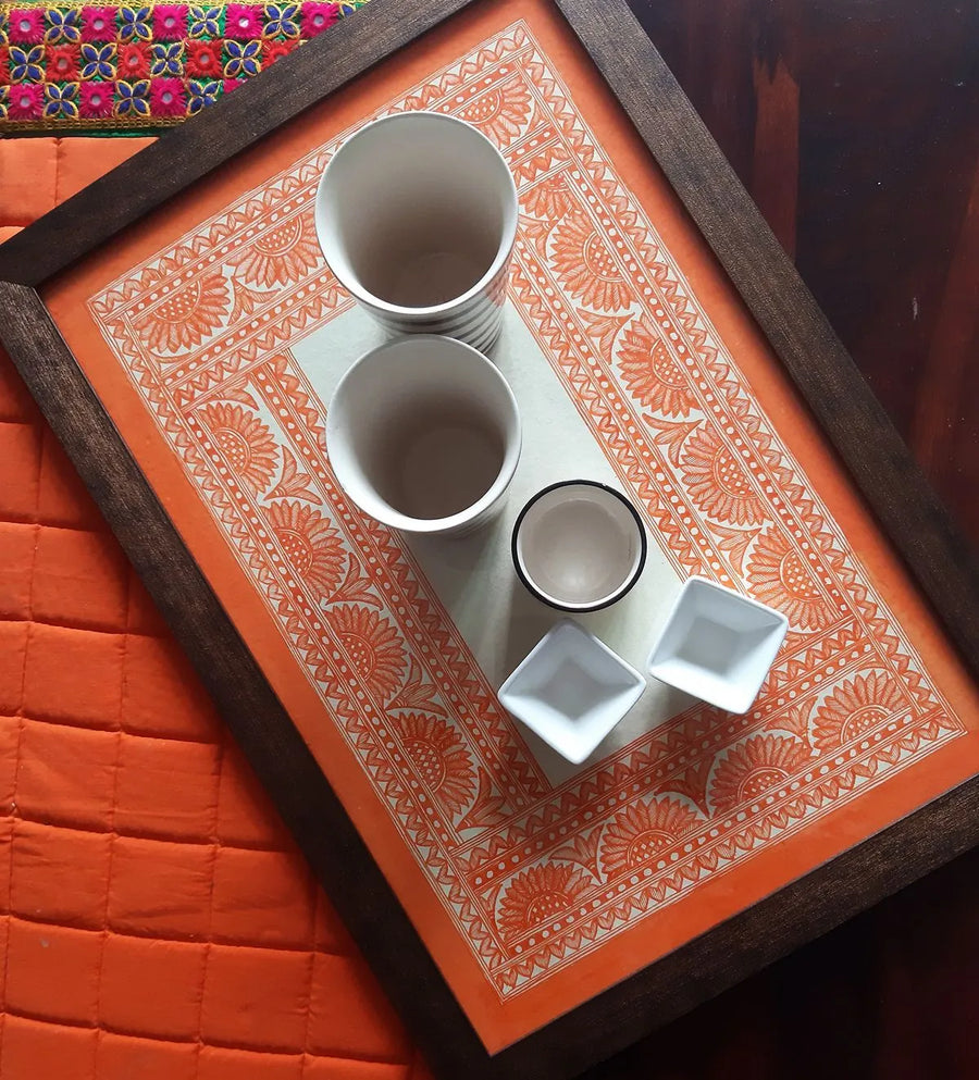 Madhubani Handpainted Tray