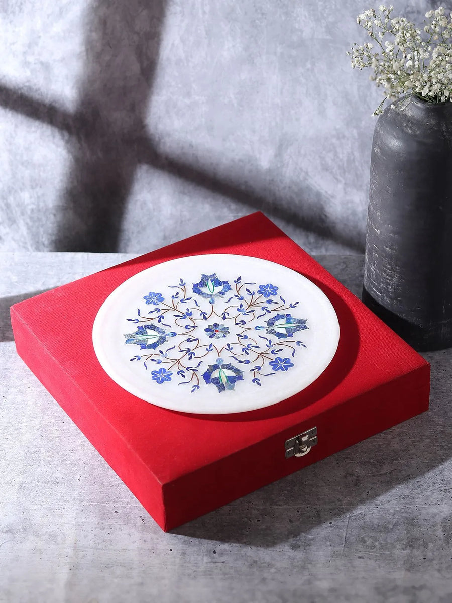 Marble Inlay Decorative Plate