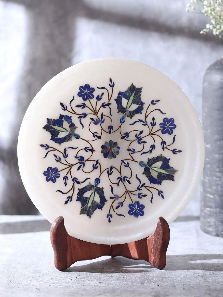 Marble Inlay Decorative Plate