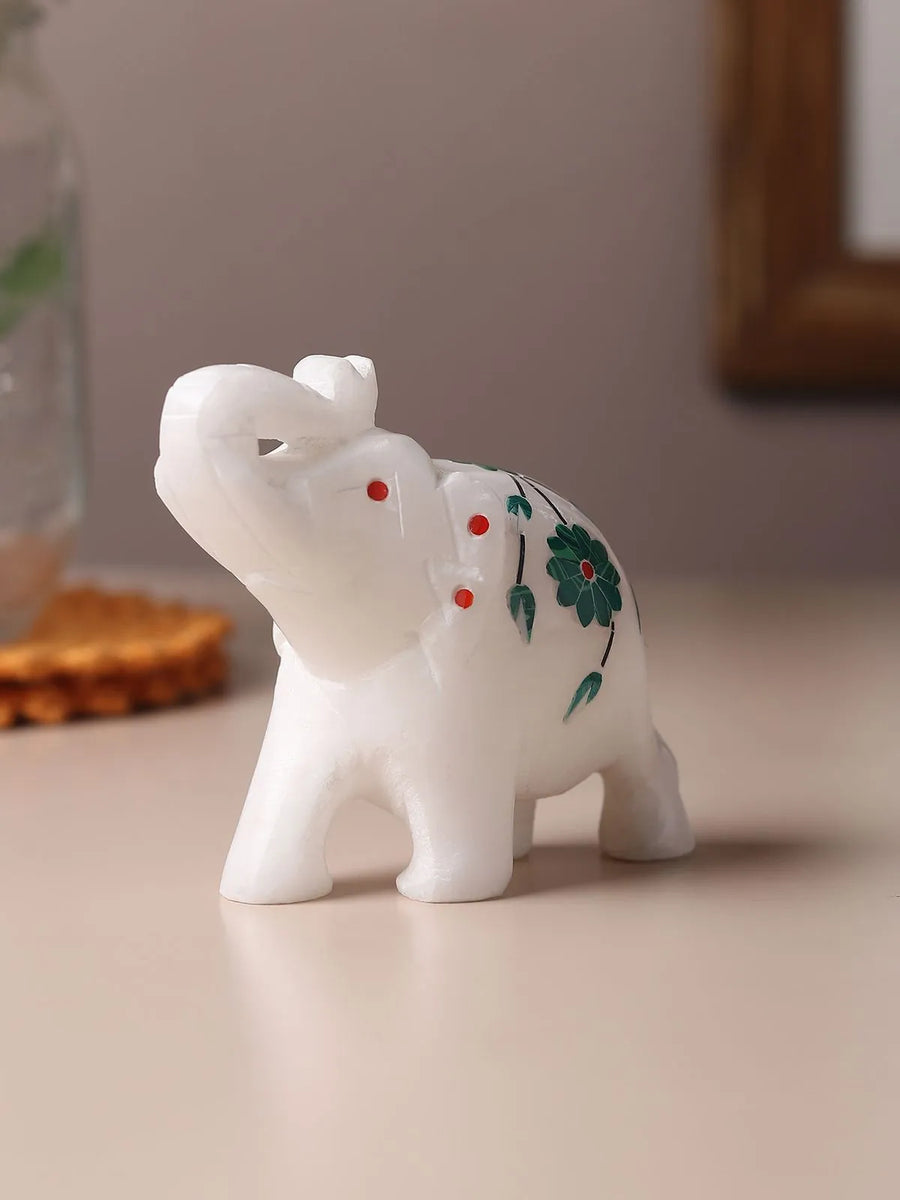 Marble Inlay Elephant