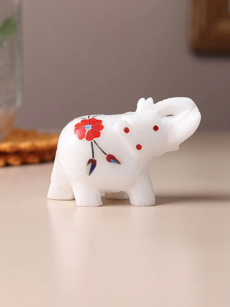 Marble Inlay Elephant