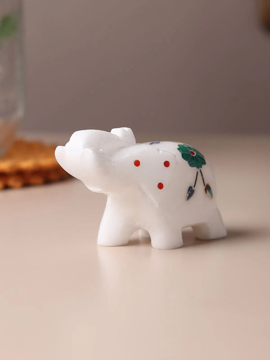 Marble Inlay Elephant