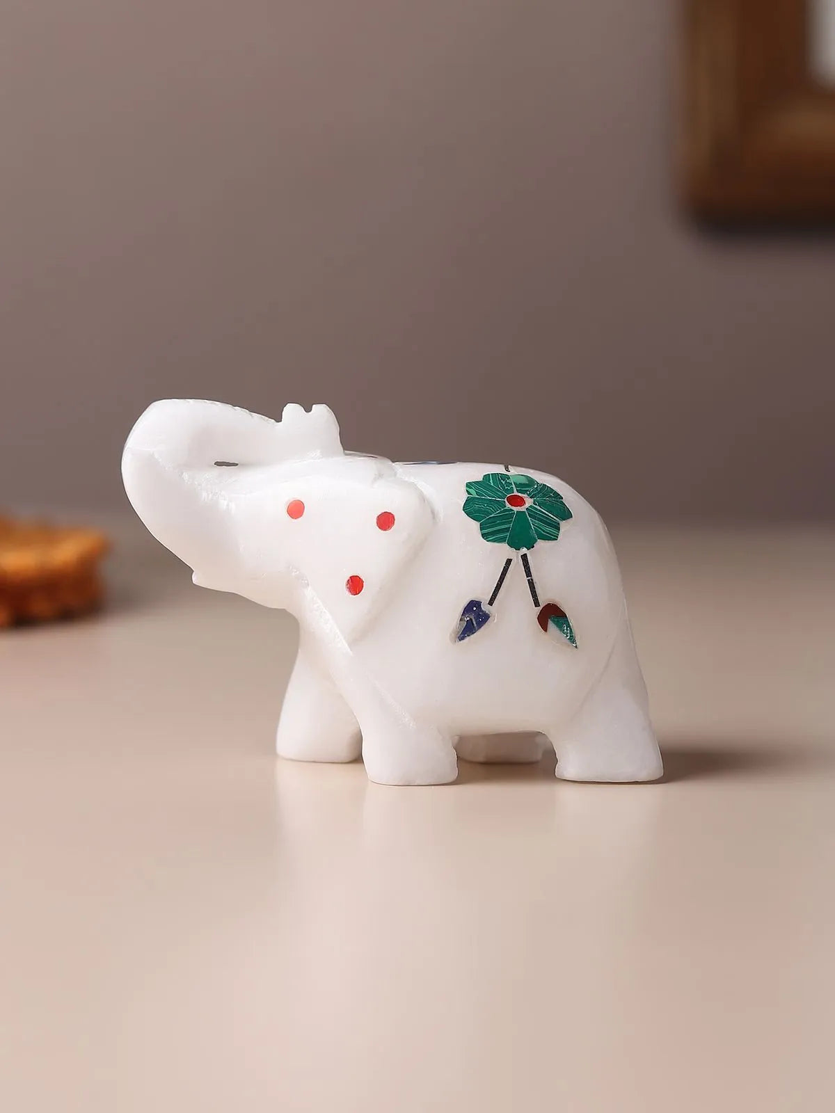 Marble Inlay Elephant