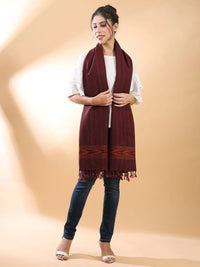 Maroon Himachali Shawl