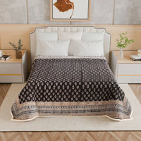 Midnight Buta Bed Covers
