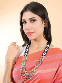 Multicolor Beaded Tribal Necklace