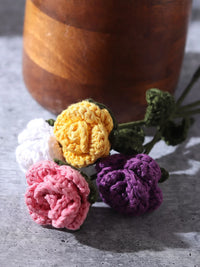 Multicolor Crochet Rose