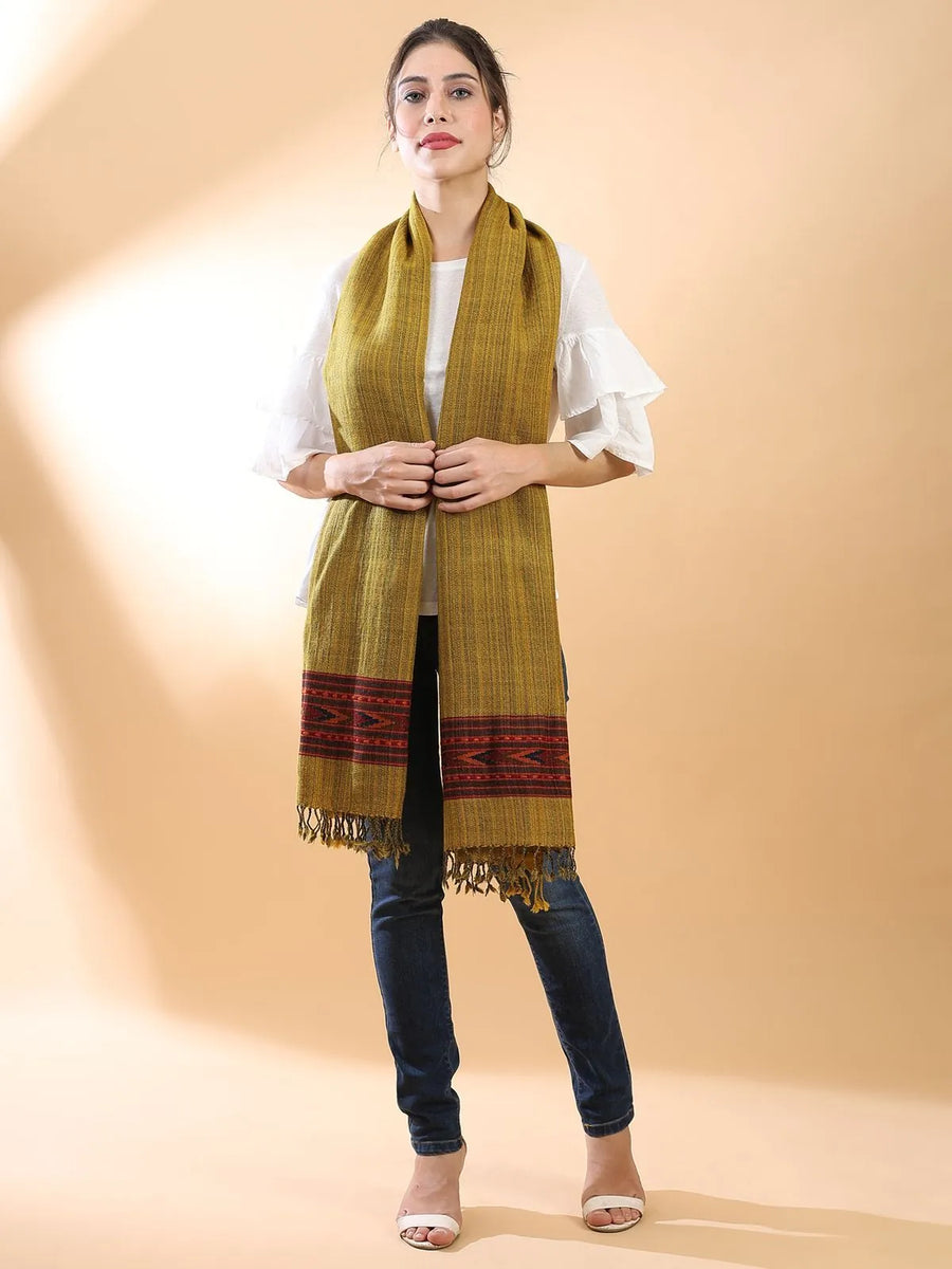 Mustard Himachali Shawl