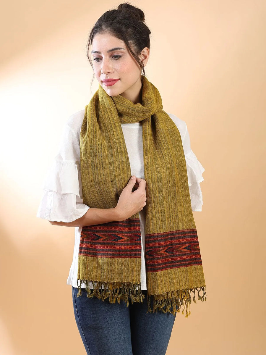 Mustard Himachali Shawl