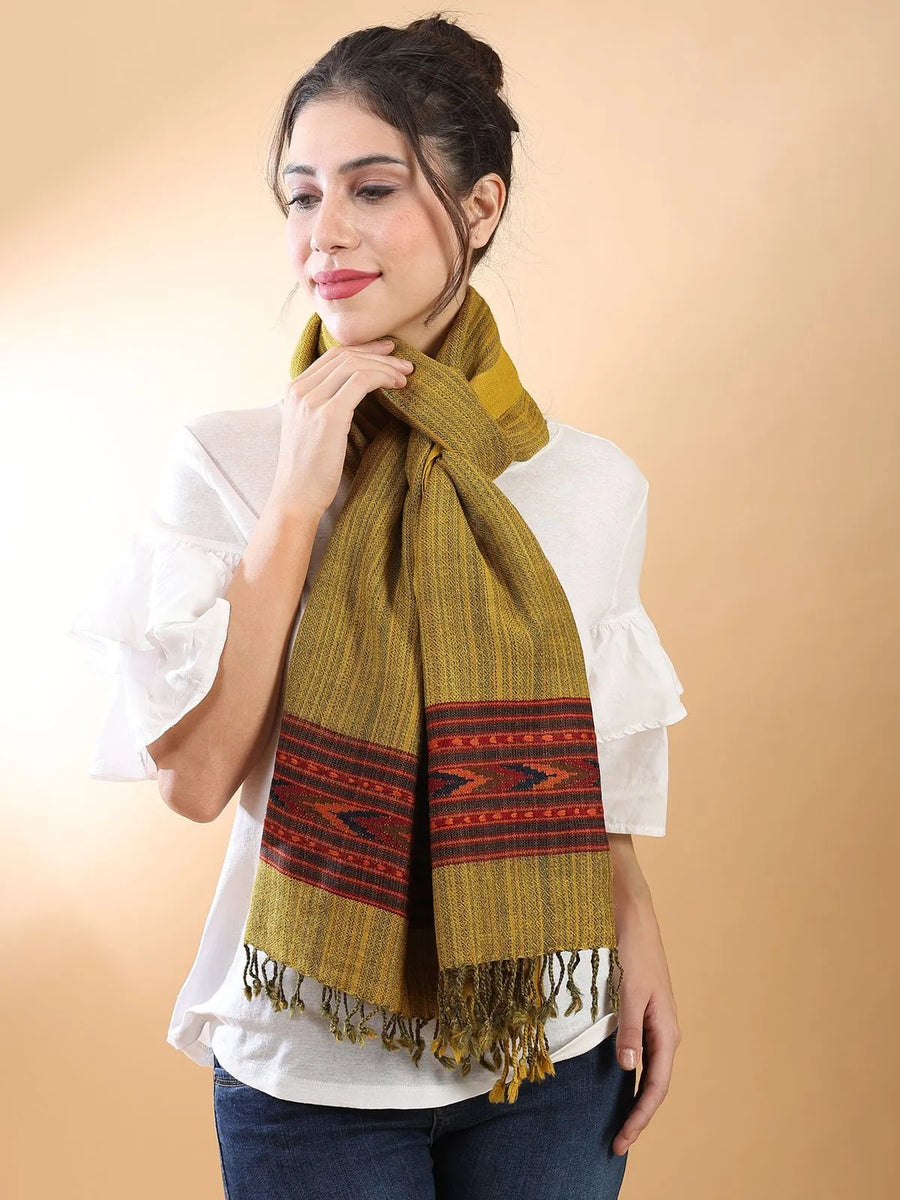 Mustard Himachali Shawl