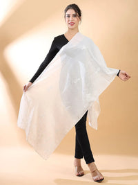 Off-White Chikankari Stole