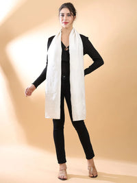 Off-White Chikankari Stole