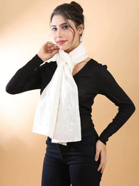 Off-White Chikankari Stole
