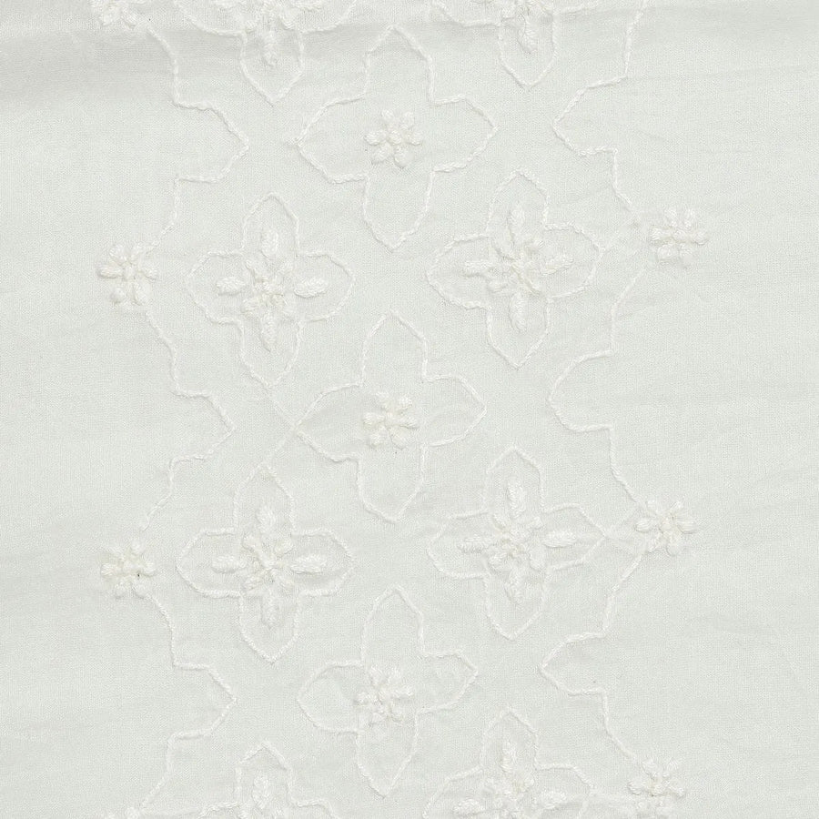 Off-White Chikankari Stole