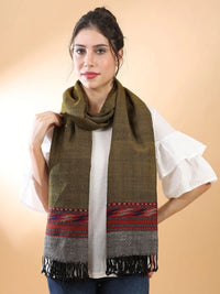 Olive Himachali Shawl