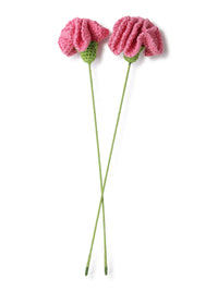 Peach Crochet Carnation