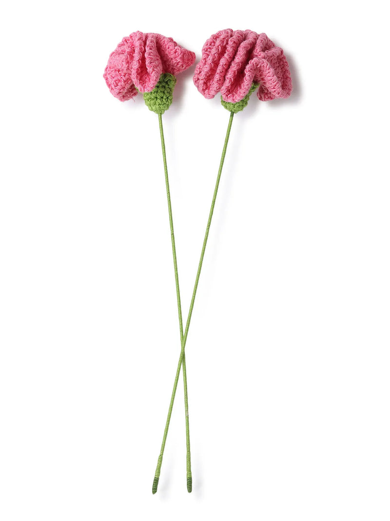 Peach Crochet Carnation
