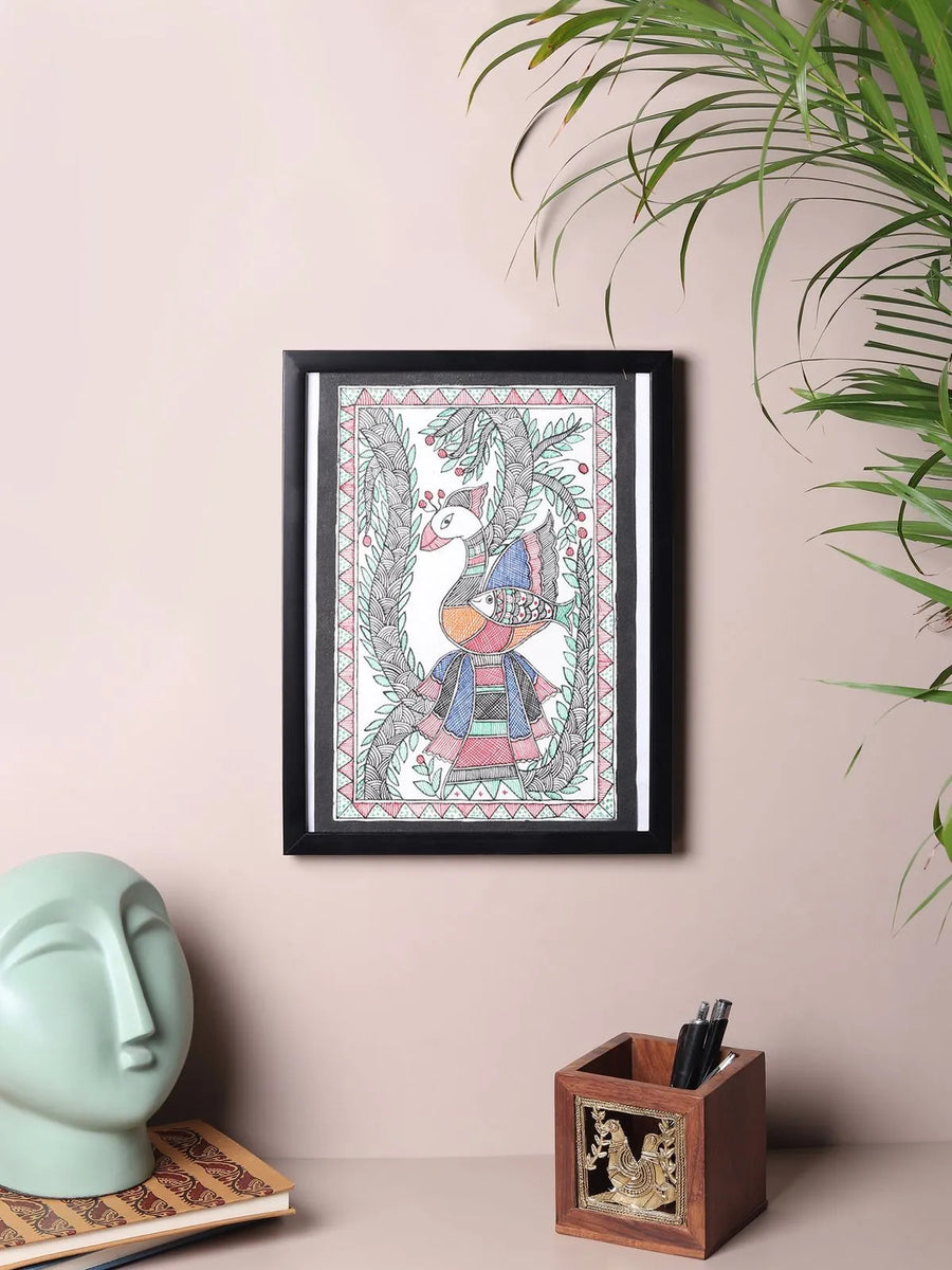 Peacock Madhubani Painting