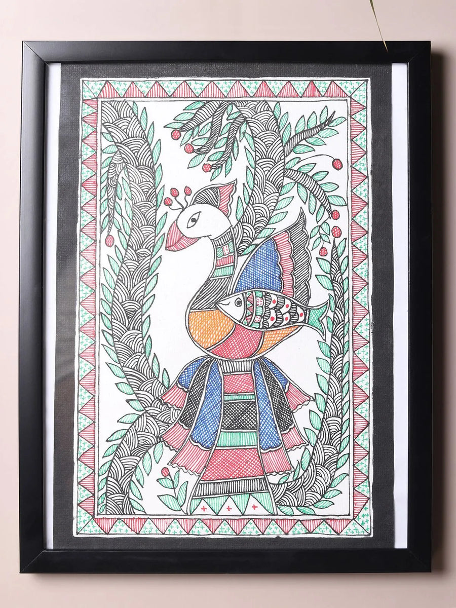 Peacock Madhubani Painting