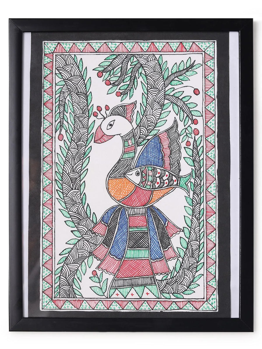 Peacock Madhubani Painting