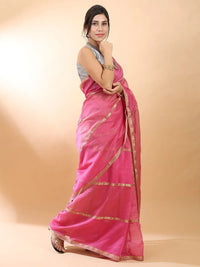 Pink Handloom Silk Saree