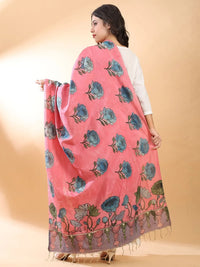 Pink Kalamkari Dupatta