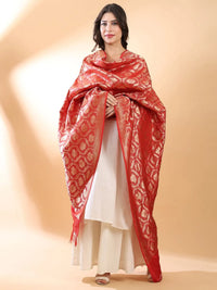 Red Banarasi Dupatta