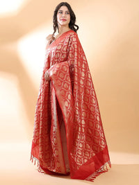 Red Banarasi Dupatta