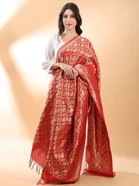 Red Banarasi Dupatta