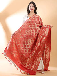 Red Banarasi Dupatta