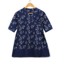 Rose Indigo Wrap Frock