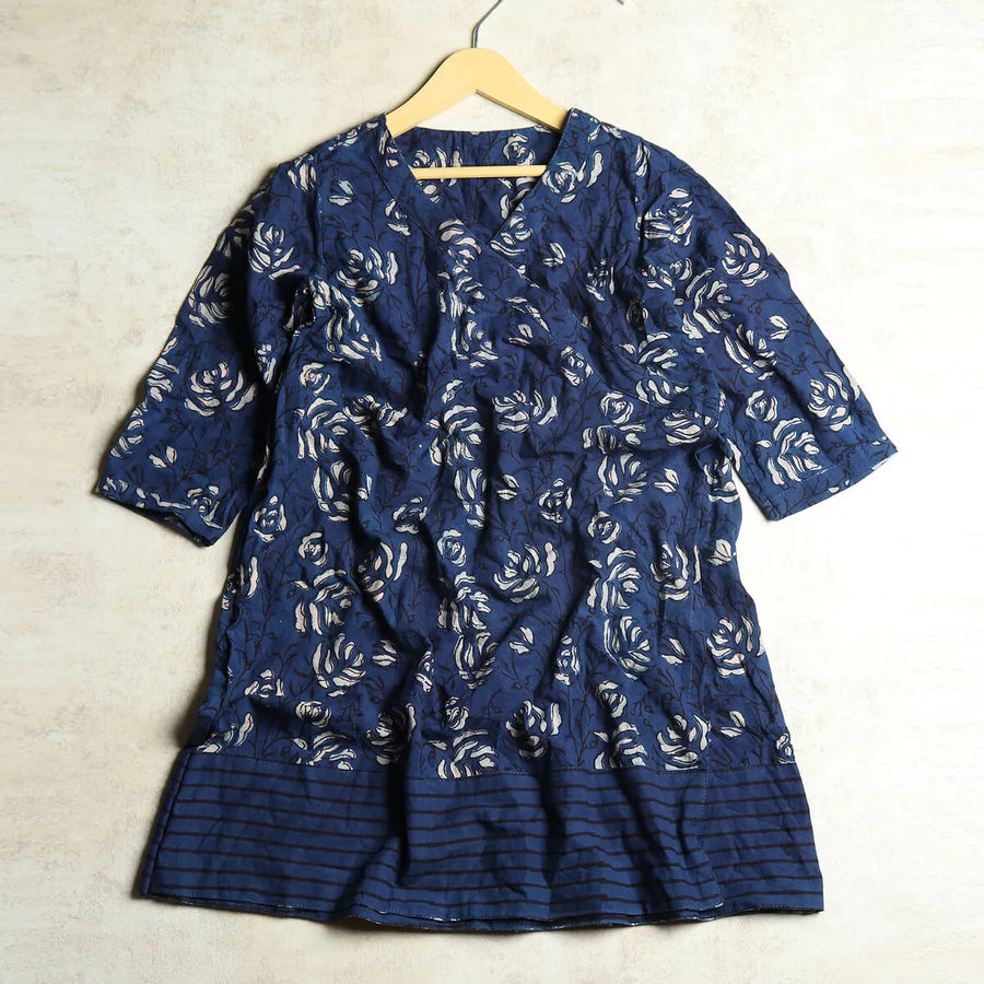 Rose Indigo Wrap Frock