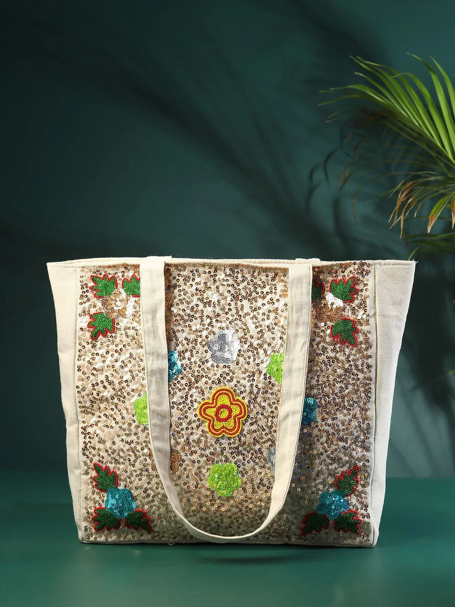 Sequins Embroidery Handbag