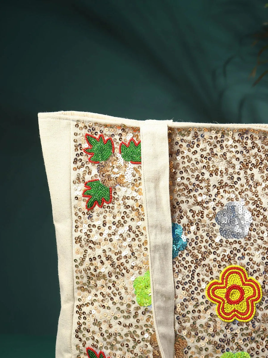 Sequins Embroidery Handbag