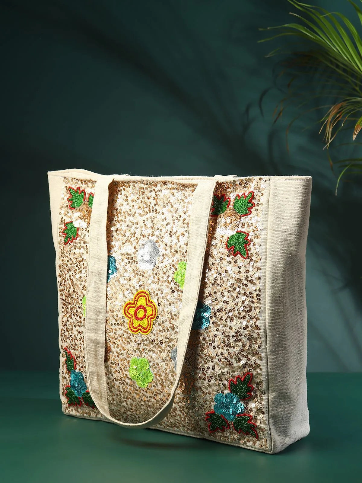 Sequins Embroidery Handbag