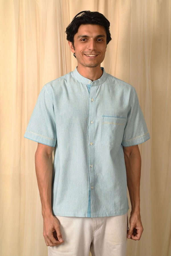 Solid Half Sleeves Mens Shirt