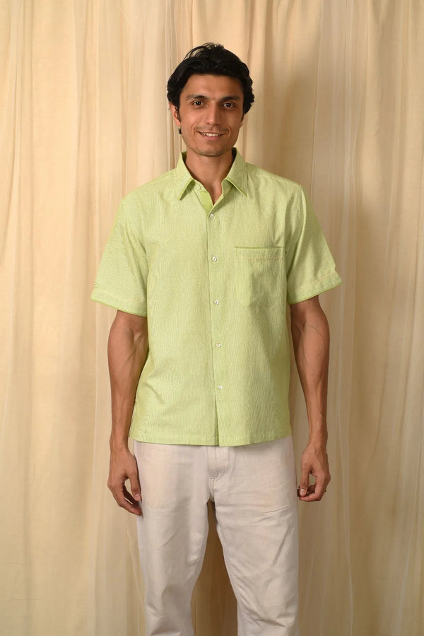 Solid Half Sleeves Mens Shirt